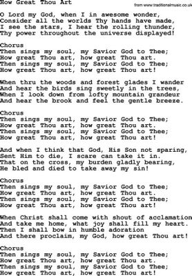 How Great Thou Art: A Deep Dive into the Lyrics and Their Pdf Encounters