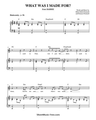 what was i made for sheet music pdf how can creativity manifest in unexpected forms?